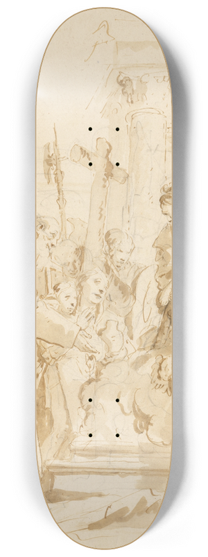 Giovanni Battista Tiepolo - The Virgin and Child Adored by Monks and Others 8.25 inch art skate deck Giovanni Battista Tiepolo - The Virgin and Child Adored by Monks and Others 8.25 inch art skate deck