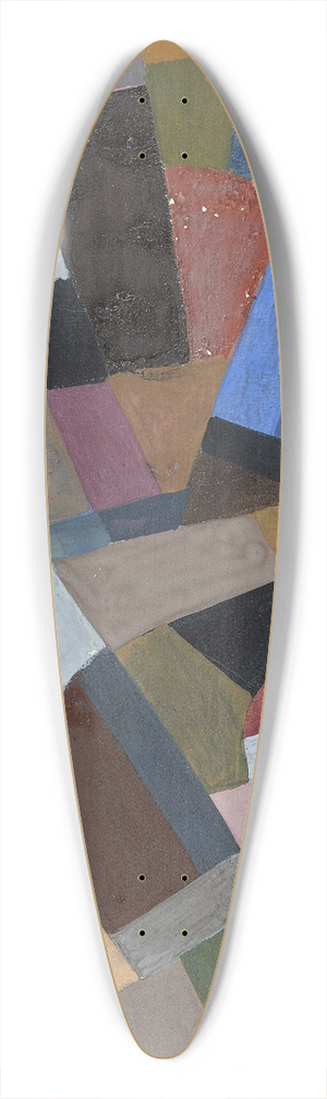 Otto Freundlich - Composition 39.3 inch art pintail longboard deck