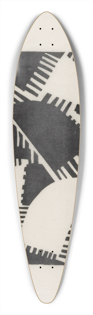 Otto Freundlich - Composition 39.3 inch art pintail longboard deck