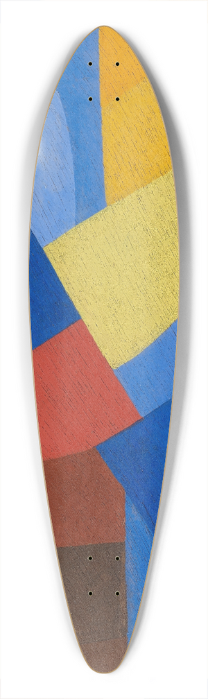 Otto Freundlich - composition 39.3 inch art pintail longboard deck