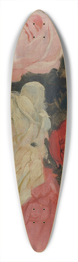 Otto Friedrich - Blumen 39.3 inch art pintail longboard deck