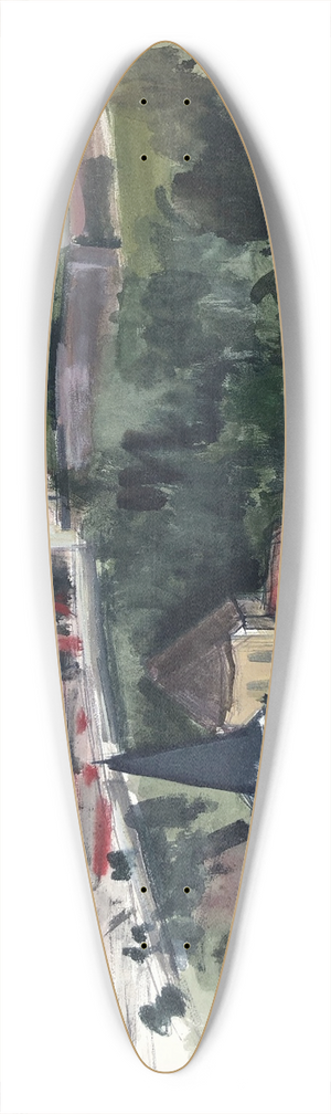 Otto Geigenberger - Passau am Inn 39.3 inch art pintail longboard deck