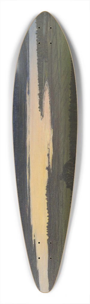 Otto Hesselbom - Summer Night. Study 39.3 inch art pintail longboard deck