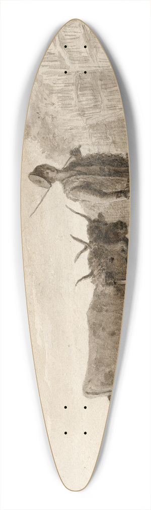 Otto Howen - Een ossenwagen 39.3 inch art pintail longboard deck