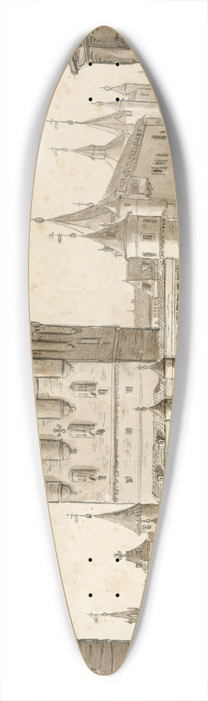 Otto Howen - Het Alcazar te Segovia 39.3 inch art pintail longboard deck