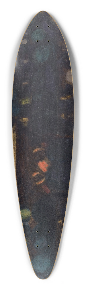 Otto Meyer-Amden - Preparation. Overall Composition III 39.3 inch art pintail longboard deck