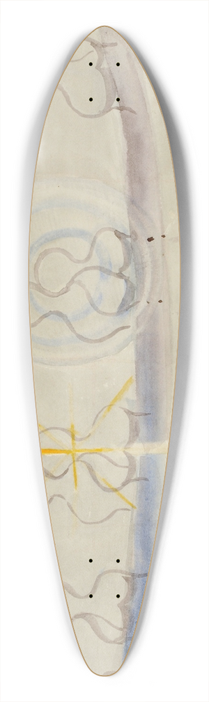 Otto Meyer-Amden - Tagebuchblatt 39.3 inch art pintail longboard deck
