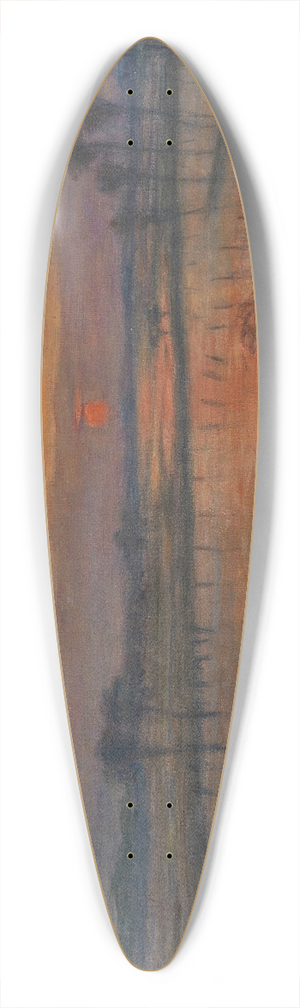 Otto Modersohn - berschwemmung an der Wmme 39.3 inch art pintail longboard deck