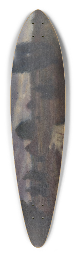 Otto Modersohn - Lneburger Heide 39.3 inch art pintail longboard deck