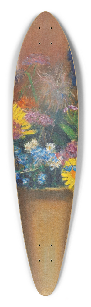 Otto Modersohn - Sommerblumenstrau 39.3 inch art pintail longboard deck