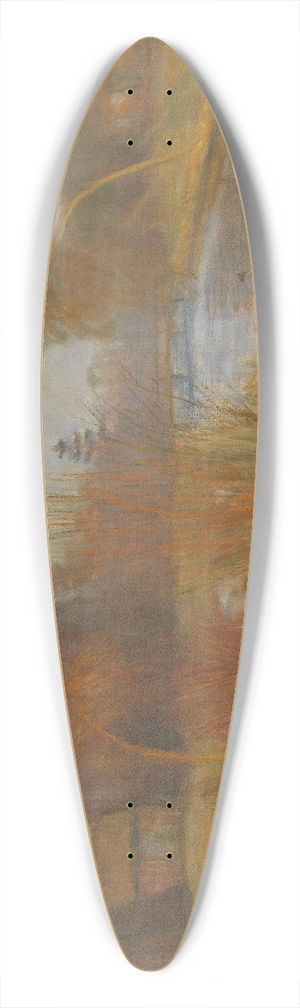 Otto Modersohn - Vorfrhling an der Schleuse 39.3 inch art pintail longboard deck