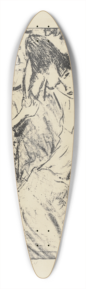Otto Mueller - Liebespaar 39.3 inch art pintail longboard deck