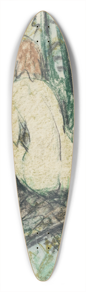 Otto Mueller - Sitzender Rckenakt im Wald 39.3 inch art pintail longboard deck