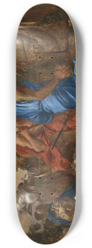 Giovanni Benedetto Castiglione - Arcadian Shepherds 8.25 inch art skate deck
