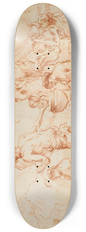 Giovanni Benedetto Castiglione - Bacchanal Before a Herm 8.25 inch art skate deck Giovanni Benedetto Castiglione - Bacchanal Before a Herm 8.25 inch art skate deck