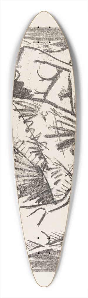 Otto Mueller - Zwei in Dnen sitzende Mdchen 39.3 inch art pintail longboard deck