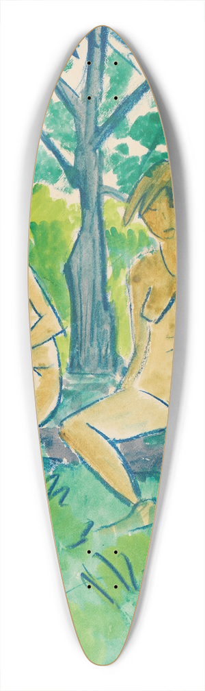Otto Mueller - Zwei Mdchenakte 39.3 inch art pintail longboard deck