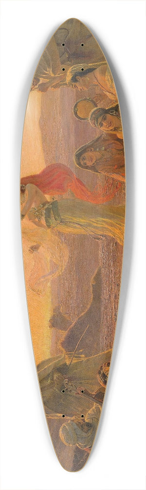 Otto Pilny - Dancing At Sunset 39.3 inch art pintail longboard deck