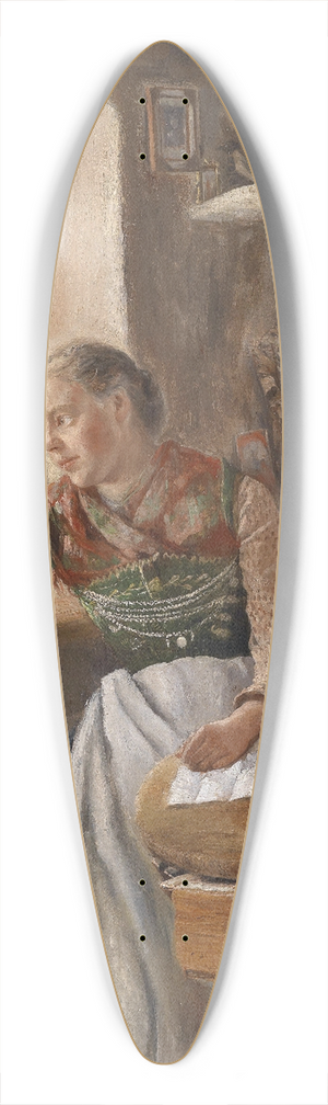 Otto Piltz - Mdchen am Fenster 39.3 inch art pintail longboard deck