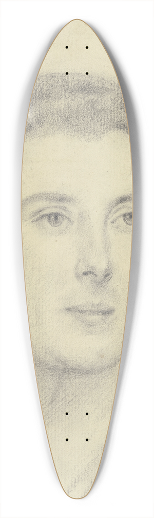 Otto Scholderer - Bildnis einer Dame 39.3 inch art pintail longboard deck