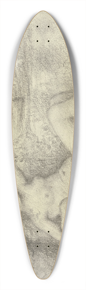 Otto Scholderer - Danae 39.3 inch art pintail longboard deck