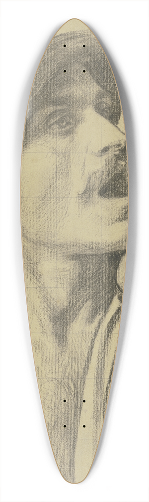 Otto Scholderer - Fishmonger 39.3 inch art pintail longboard deck