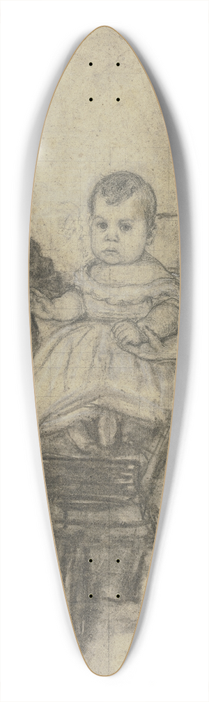 Otto Scholderer - Gruppenportrt dreier Geschwister 39.3 inch art pintail longboard deck