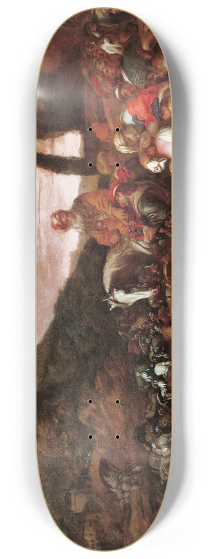 Giovanni Benedetto Castiglione - Journey of the Family of Abraham 8.25 inch art skate deck Giovanni Benedetto Castiglione - Journey of the Family of Abraham 8.25 inch art skate deck