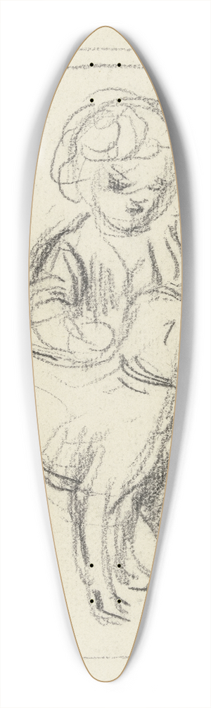 Otto Scholderer - Knabe mit stehendem Hund 39.3 inch art pintail longboard deck