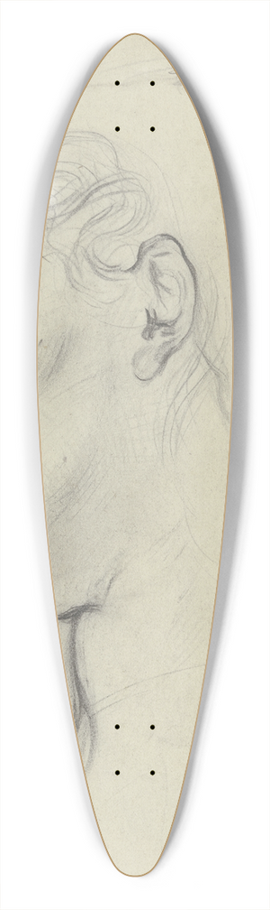 Otto Scholderer - Kopf eines Mdchens im Profil nach links 39.3 inch art pintail longboard deck