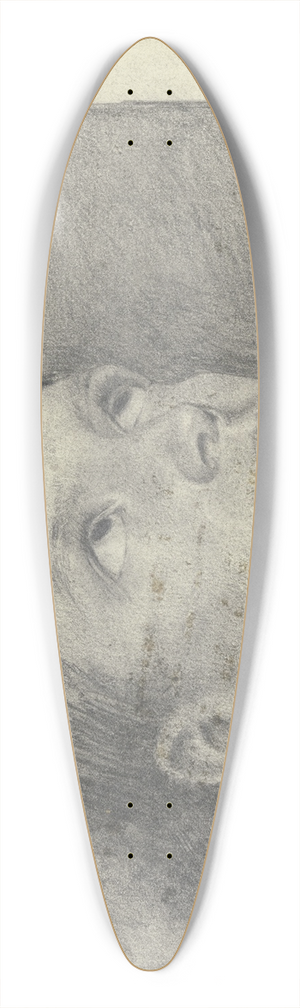 Otto Scholderer - Kopf eines nach oben blickenden Knaben 39.3 inch art pintail longboard deck