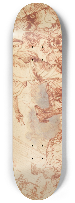 Giovanni Benedetto Castiglione - Noah Entering the Ark 8.25 inch art skate deck