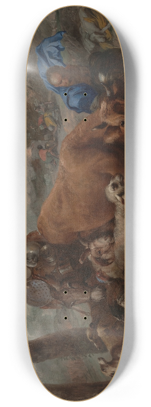Giovanni Benedetto Castiglione - Noahs Sacrifice after the Deluge 8.25 inch art skate deck