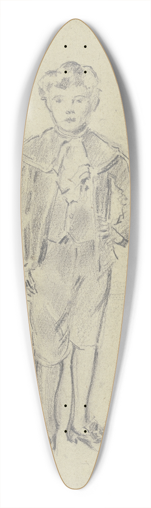 Otto Scholderer - Portrt Victor Scholderer in ganzer Figur 39.3 inch art pintail longboard deck