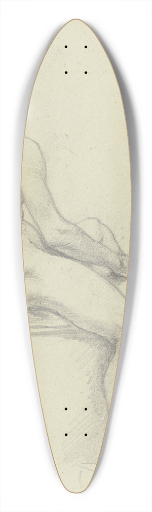 Otto Scholderer - Sitzender mnnlicher Rckenakt 39.3 inch art pintail longboard deck