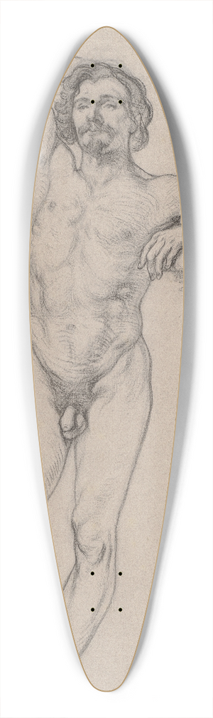 Otto Scholderer - Stehender mnnlicher Akt 39.3 inch art pintail longboard deck