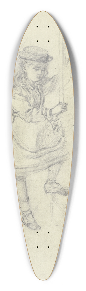 Otto Scholderer - Stehendes Mdchen mit Stock 39.3 inch art pintail longboard deck