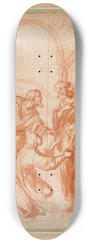 Giovanni Biliverti - The Archangel Raphael Refusing Tobiass Gift 8.25 inch art skate deck Giovanni Biliverti - The Archangel Raphael Refusing Tobiass Gift 8.25 inch art skate deck