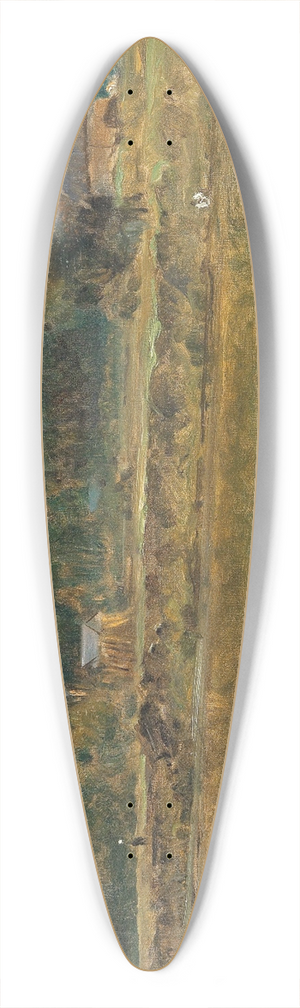 Otto von Thoren - Eine Flusslandschaft 39.3 inch art pintail longboard deck