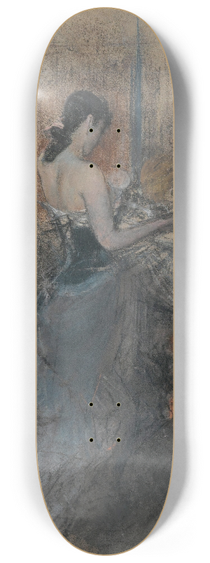 Giovanni Boldini - By The Fireside 8.25 inch art skate deck