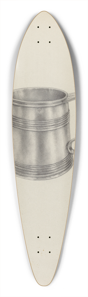 Palmyra Pimentel - Silver Mug 39.3 inch art pintail longboard deck