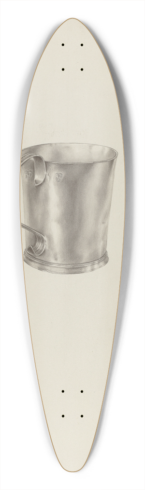 Palmyra Pimentel - Silver Mug 39.3 inch art pintail longboard deck