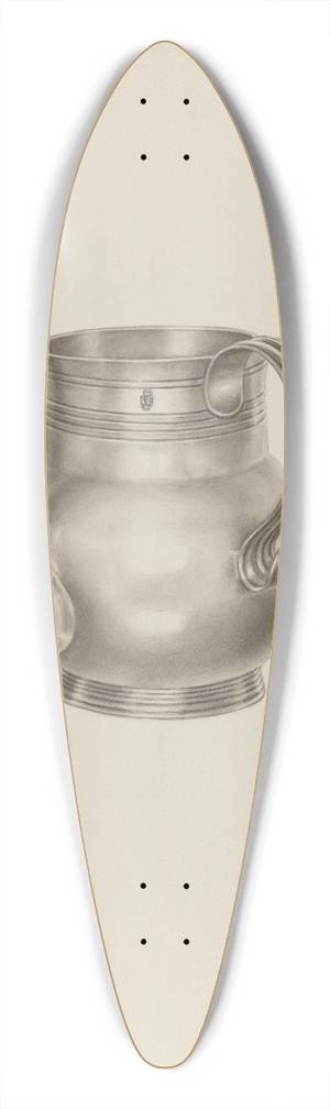 Palmyra Pimentel - Silver Spout Cup 39.3 inch art pintail longboard deck