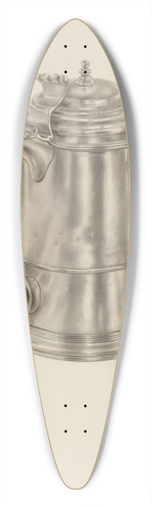 Palmyra Pimentel - Silver Tankard 39.3 inch art pintail longboard deck