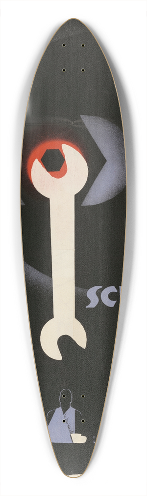 Pat Keely - Scrap It 39.3 inch art pintail longboard deck