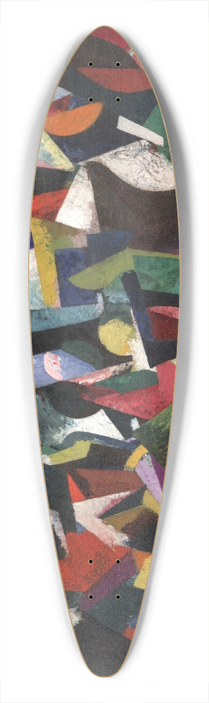 Patrick Henry Bruce - Composition IV 39.3 inch art pintail longboard deck