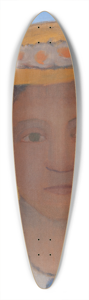 Paula Modersohn-Becker - Kopf der Schwester Herma mit Marienblmchenkranz auf dem Hut 39.3 inch art pintail longboard deck