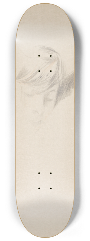 Giovanni Boldini - Study of the head of a lady 8.25 inch art skate deck