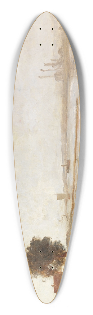 Paul Baum - Flusslandschaft in Mecklenburg 39.3 inch art pintail longboard deck
