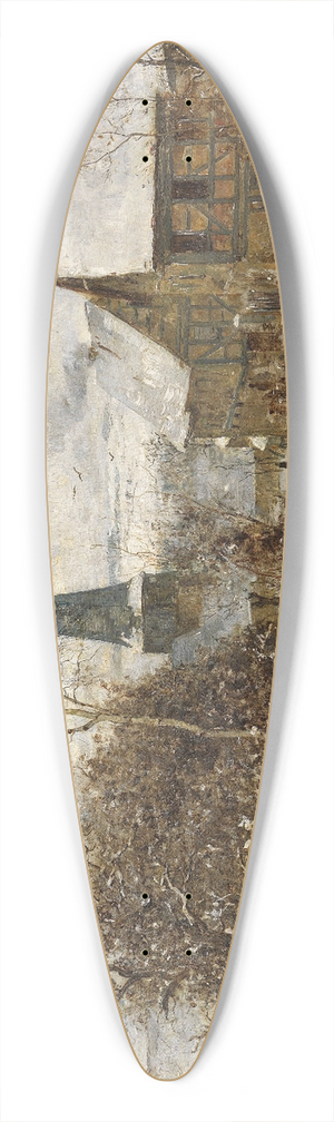 Paul Baum - Oberweimar im Winter 39.3 inch art pintail longboard deck